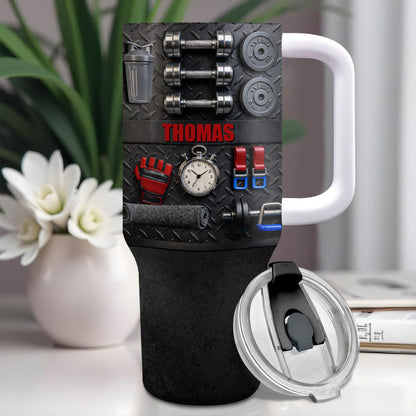 Customizable Gym-Inspired Tumbler For Fitness Lovers