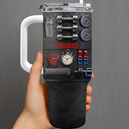 Customizable Gym-Inspired Tumbler For Fitness Lovers
