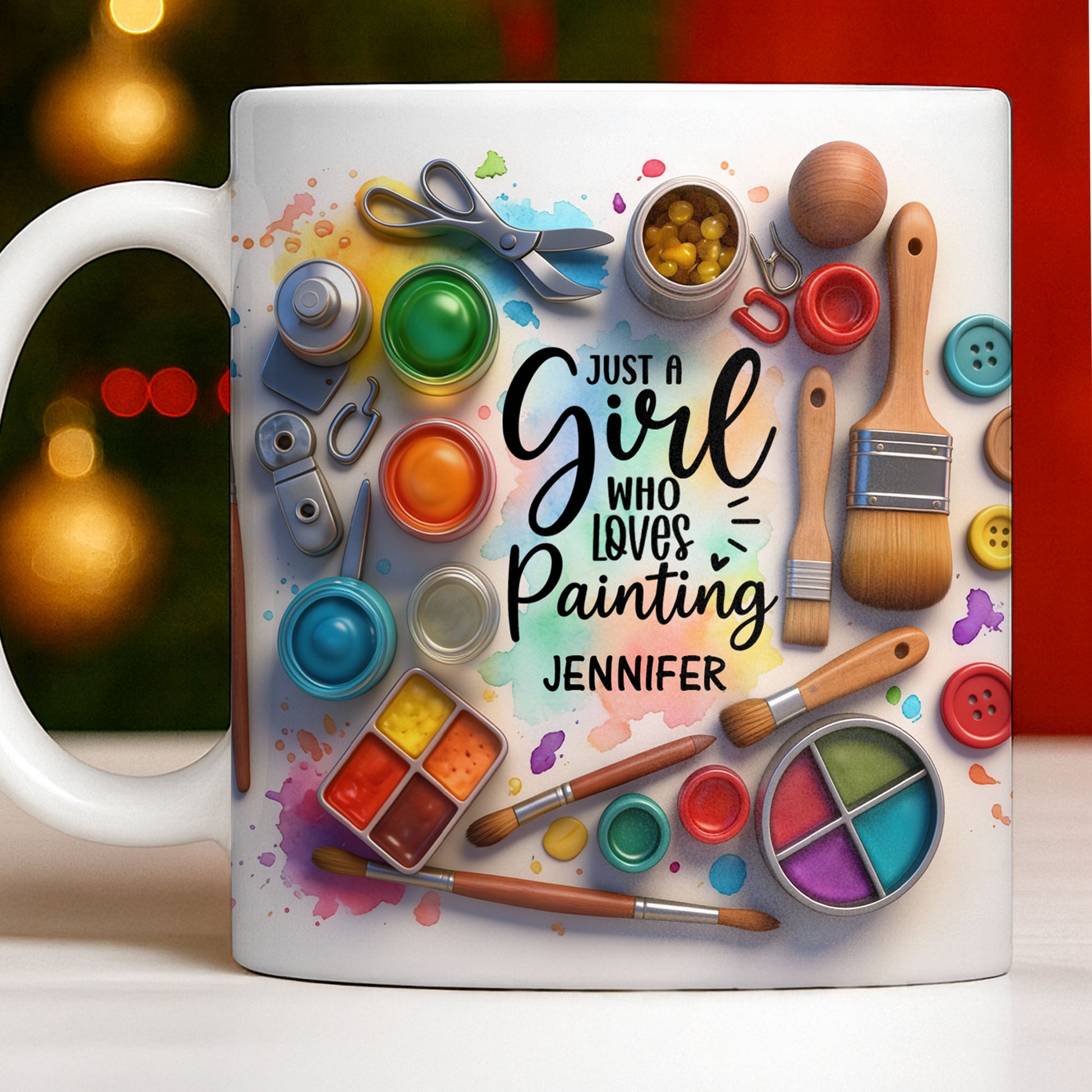 Just A Girl Who Loves Painting With Paints And Brushes