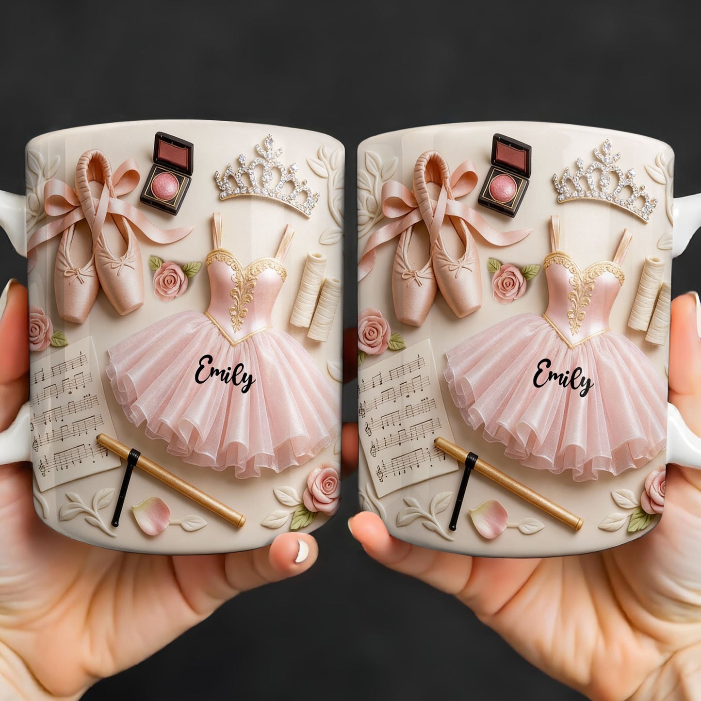 Ballet Slippers And Tutu Personalized Mug