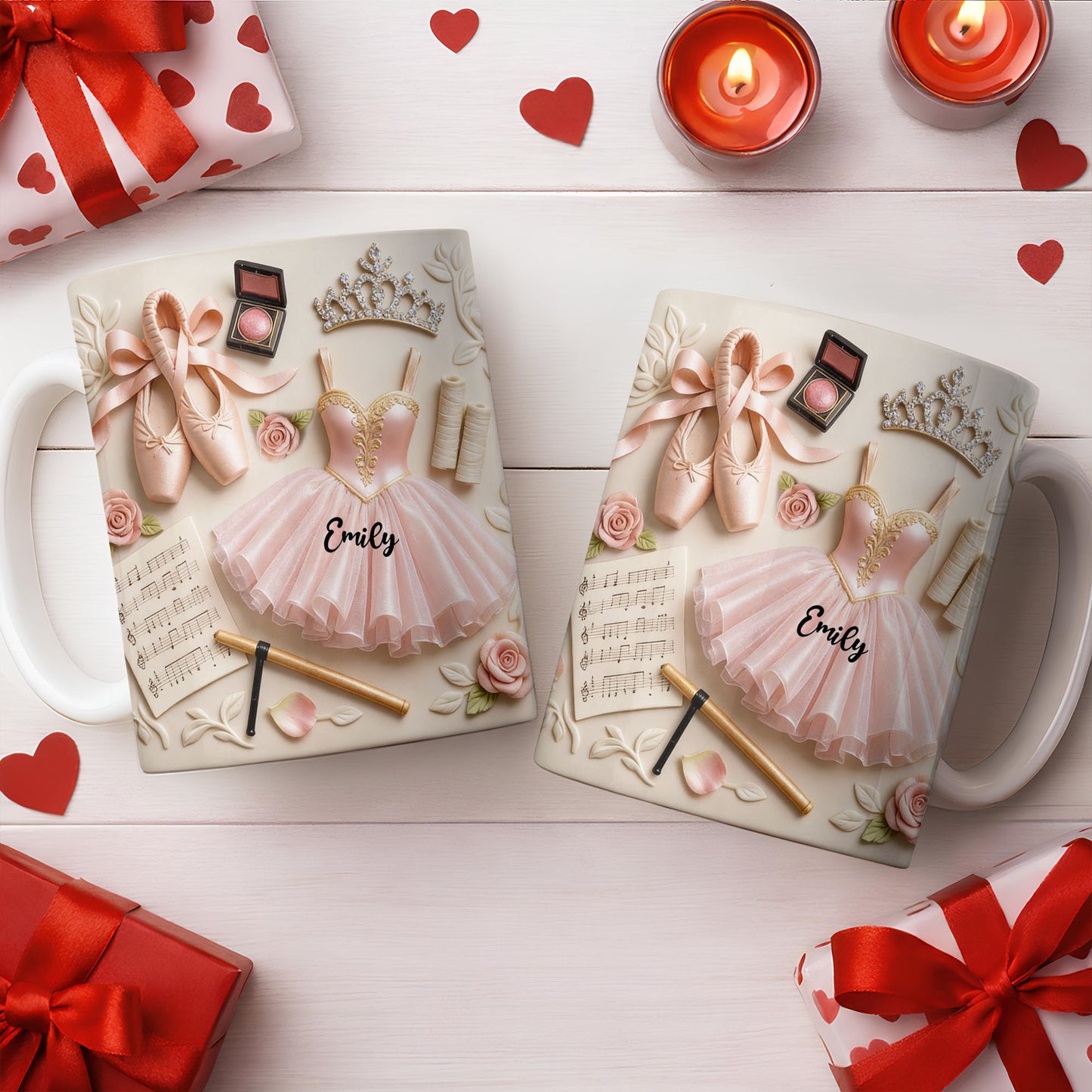 Ballet Slippers And Tutu Personalized Mug