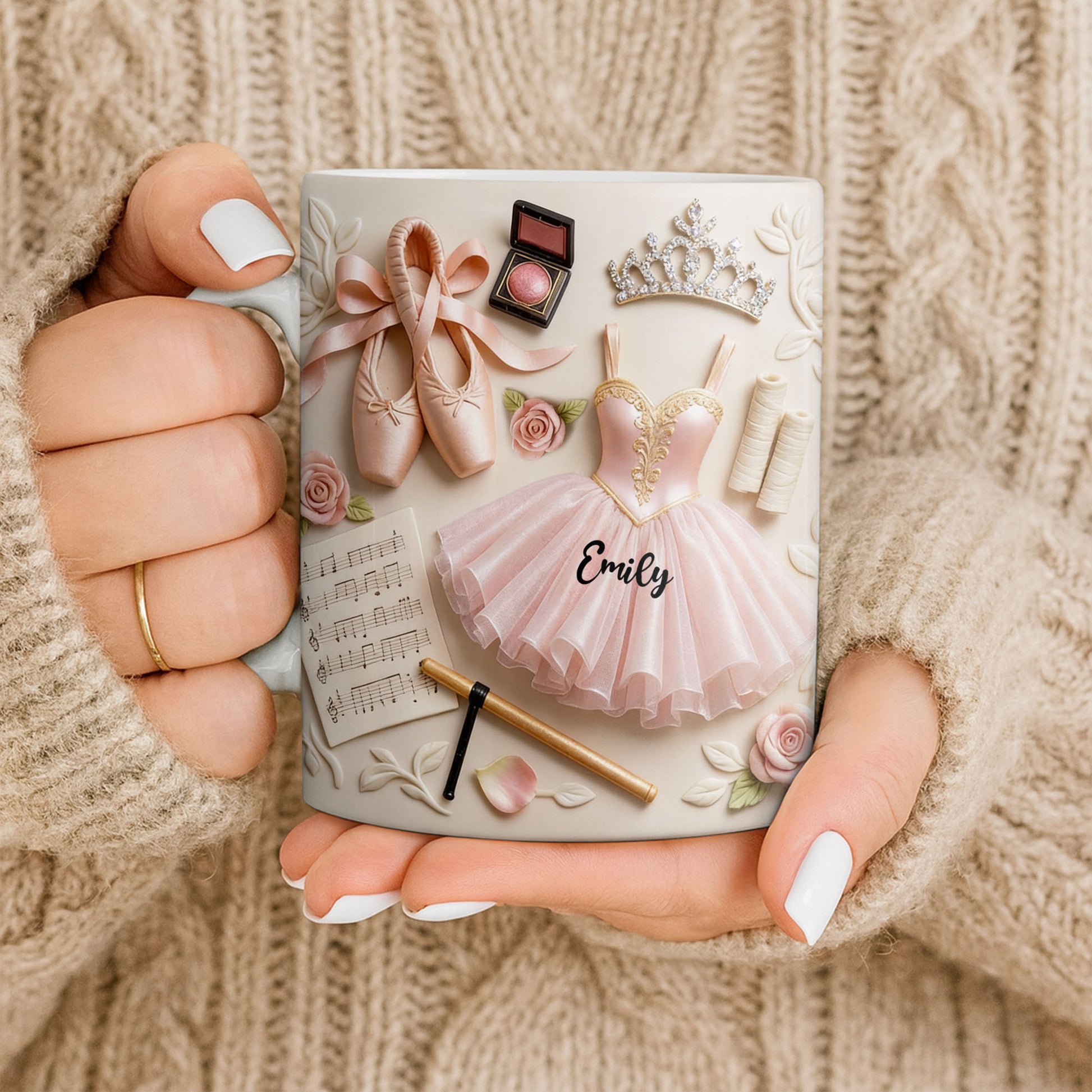 Ballet Slippers And Tutu Personalized Mug