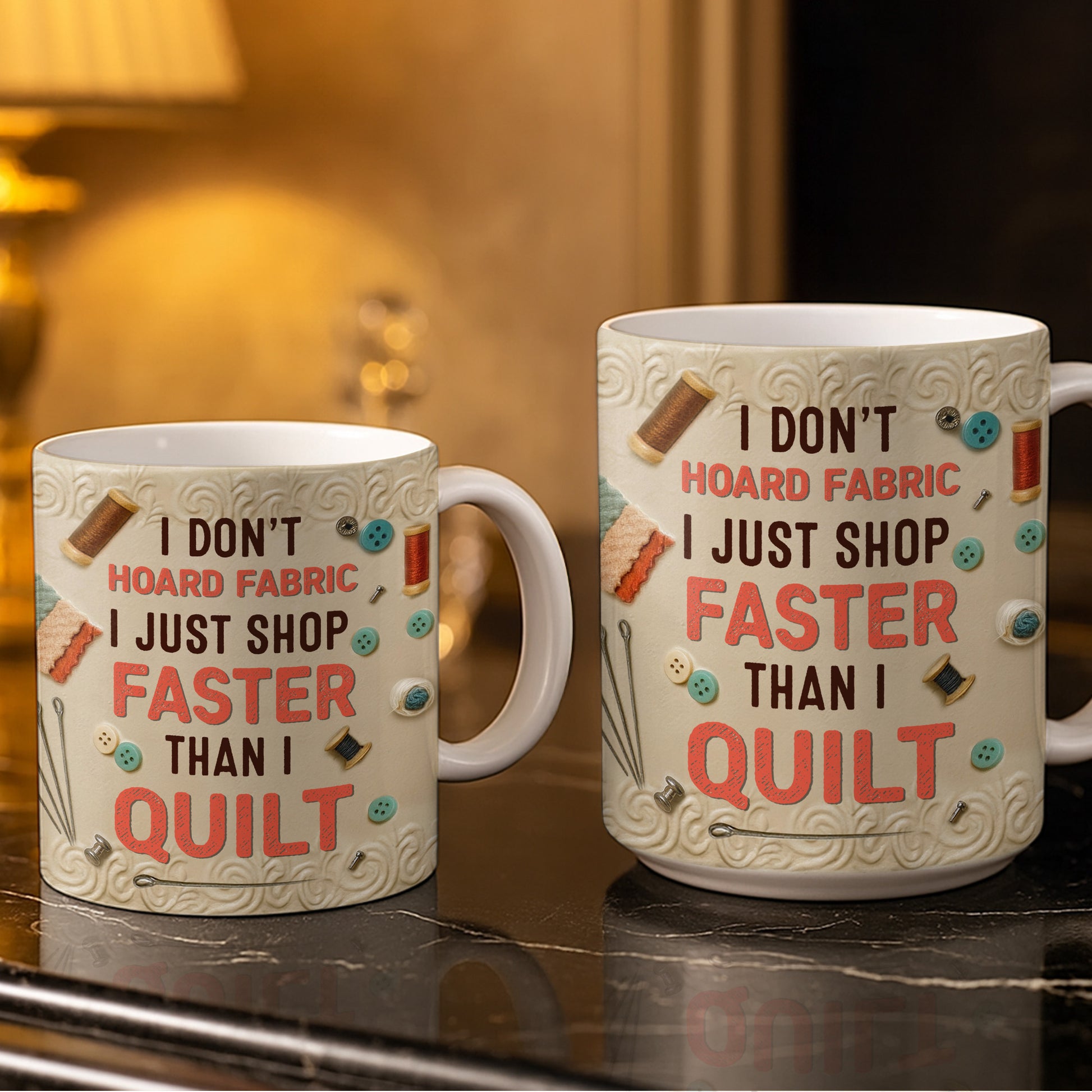 Craft Lover’s Delight Sewing Machine And Tools Mug