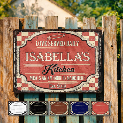 Love Served Daily, Meals And Memories Made Here