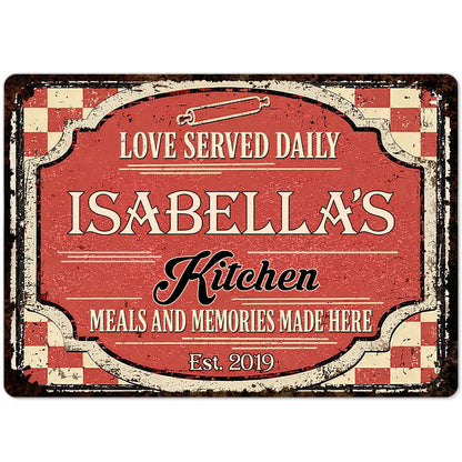 Love Served Daily, Meals And Memories Made Here