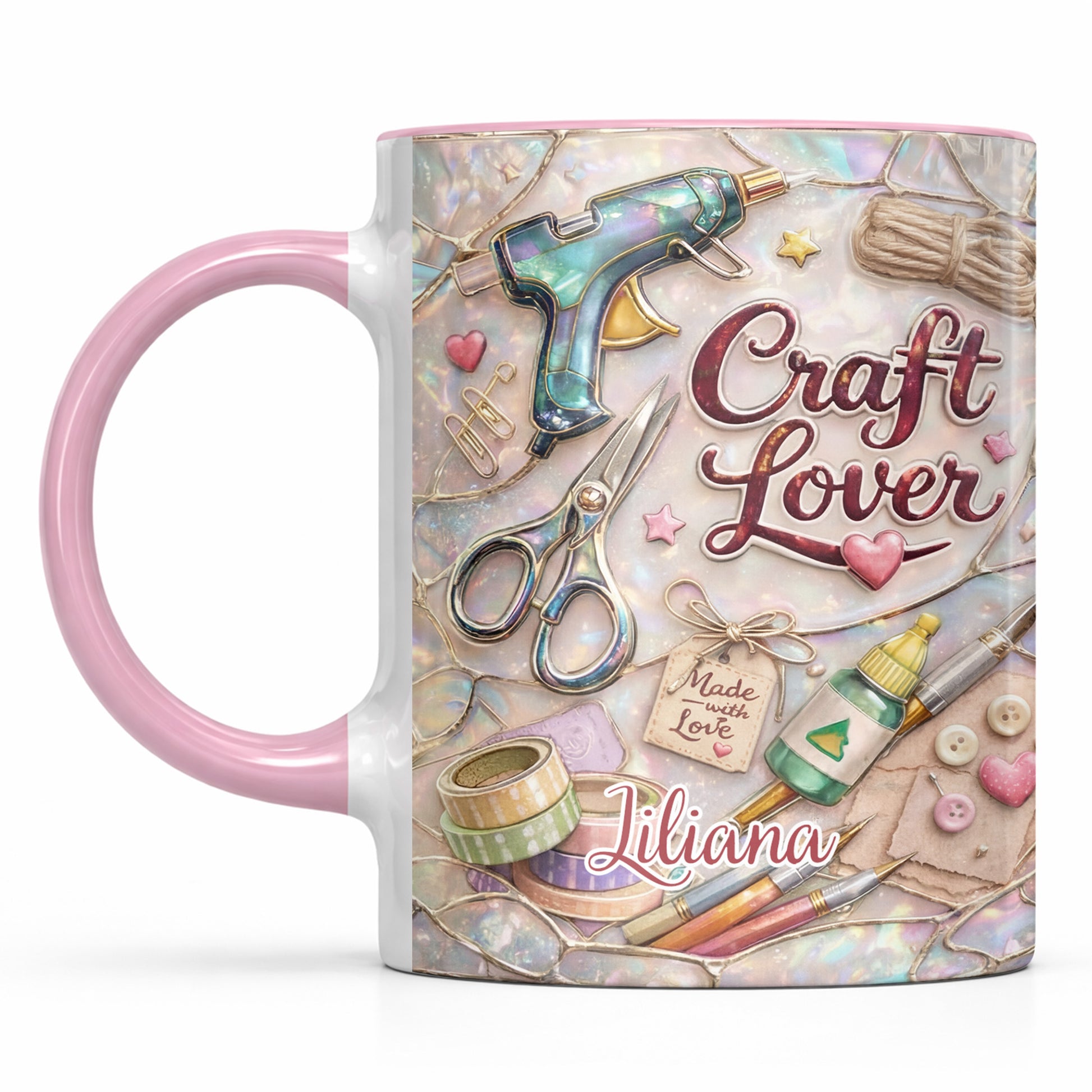 Craft Lover, Made With Love, Hot Glue Gun, Scissors