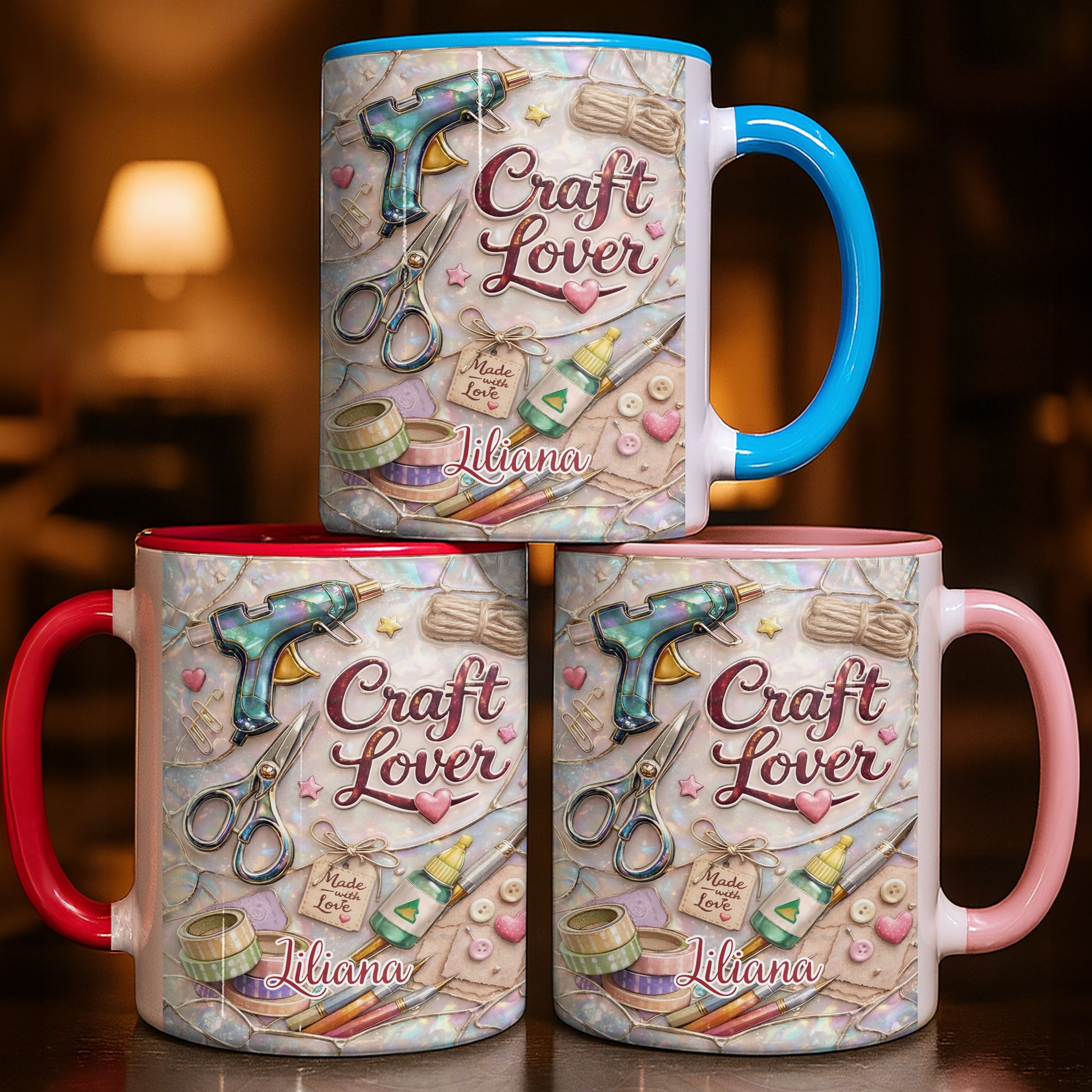 Craft Lover, Made With Love, Hot Glue Gun, Scissors