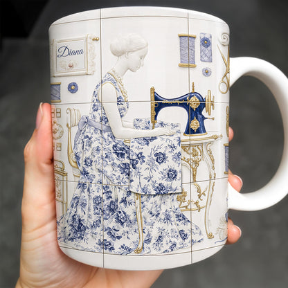 To My Princess In The Tower Inspired By Vintage Sewing Machine and Floral Dress