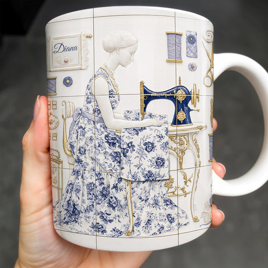 To My Princess In The Tower Inspired By Vintage Sewing Machine and Floral Dress