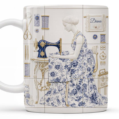 To My Princess In The Tower Inspired By Vintage Sewing Machine and Floral Dress