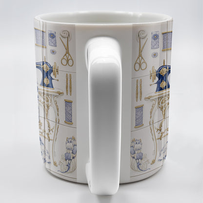 To My Princess In The Tower Inspired By Vintage Sewing Machine and Floral Dress