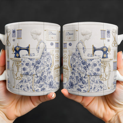 To My Princess In The Tower Inspired By Vintage Sewing Machine and Floral Dress