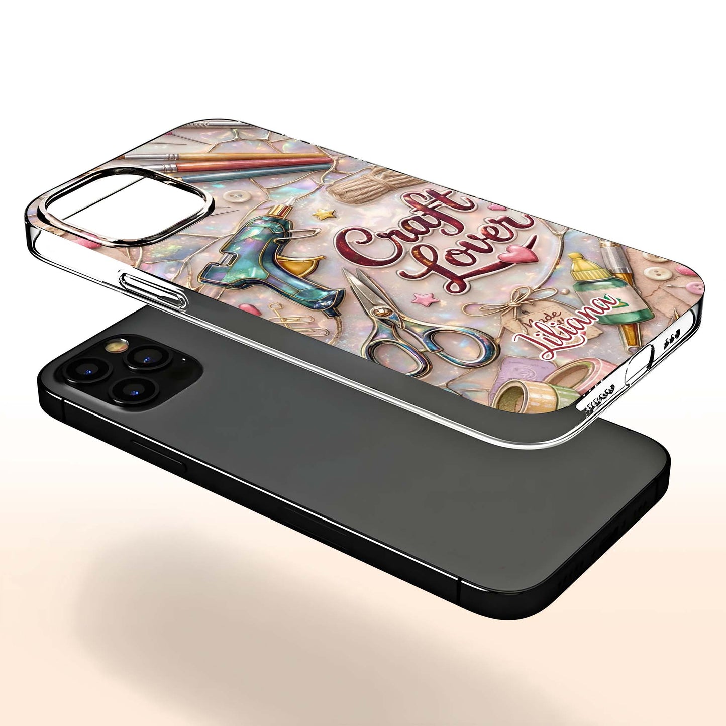 Craft Lover Phone Case Featuring Art Supplies