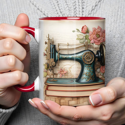 Celebrate Timeless Craftsmanship, Sewing Machine And Flowers