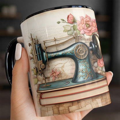 Celebrate Timeless Craftsmanship, Sewing Machine And Flowers