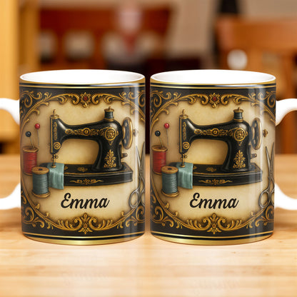 Classic Sewing Machine Design With Elegant Ornaments