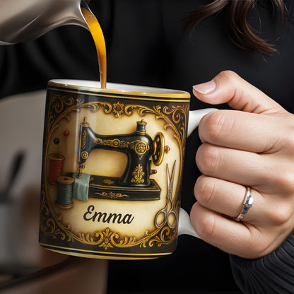 Classic Sewing Machine Design With Elegant Ornaments