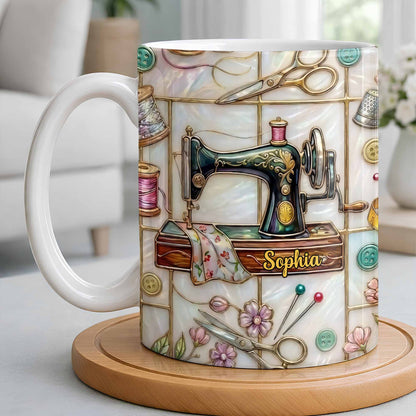 Celebrate Your Creativity With Sewing Machine And Floral Design