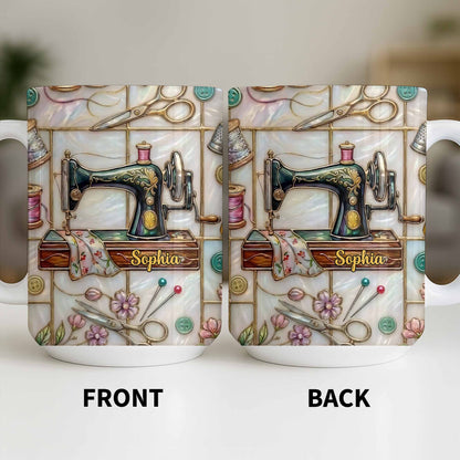 Celebrate Your Creativity With Sewing Machine And Floral Design