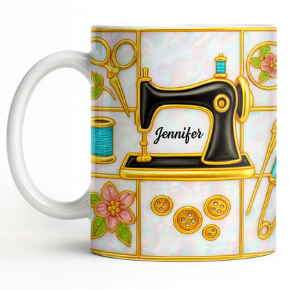 Customizable Name and Design Sewing Enthusiast Mug