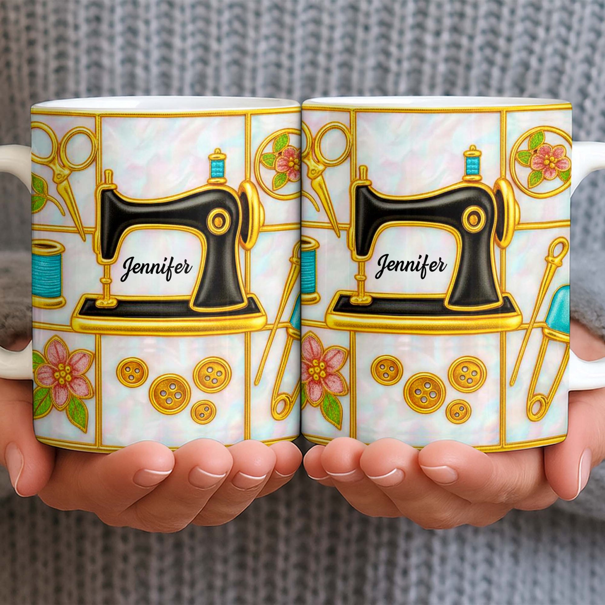Customizable Name and Design Sewing Enthusiast Mug