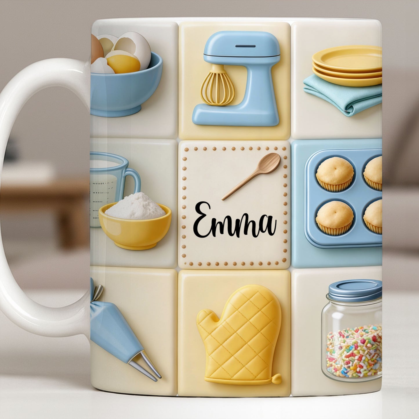 Customizable Kitchen-Themed Mug