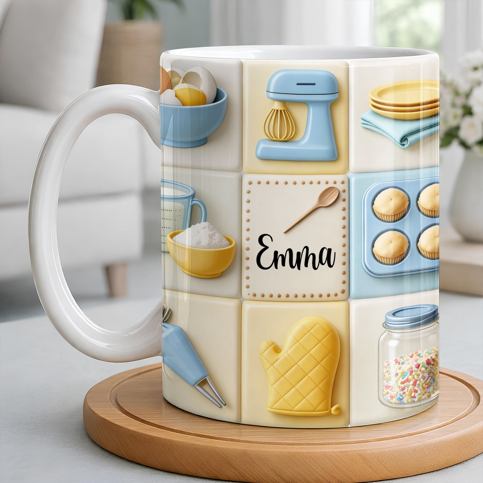 Customizable Kitchen-Themed Mug