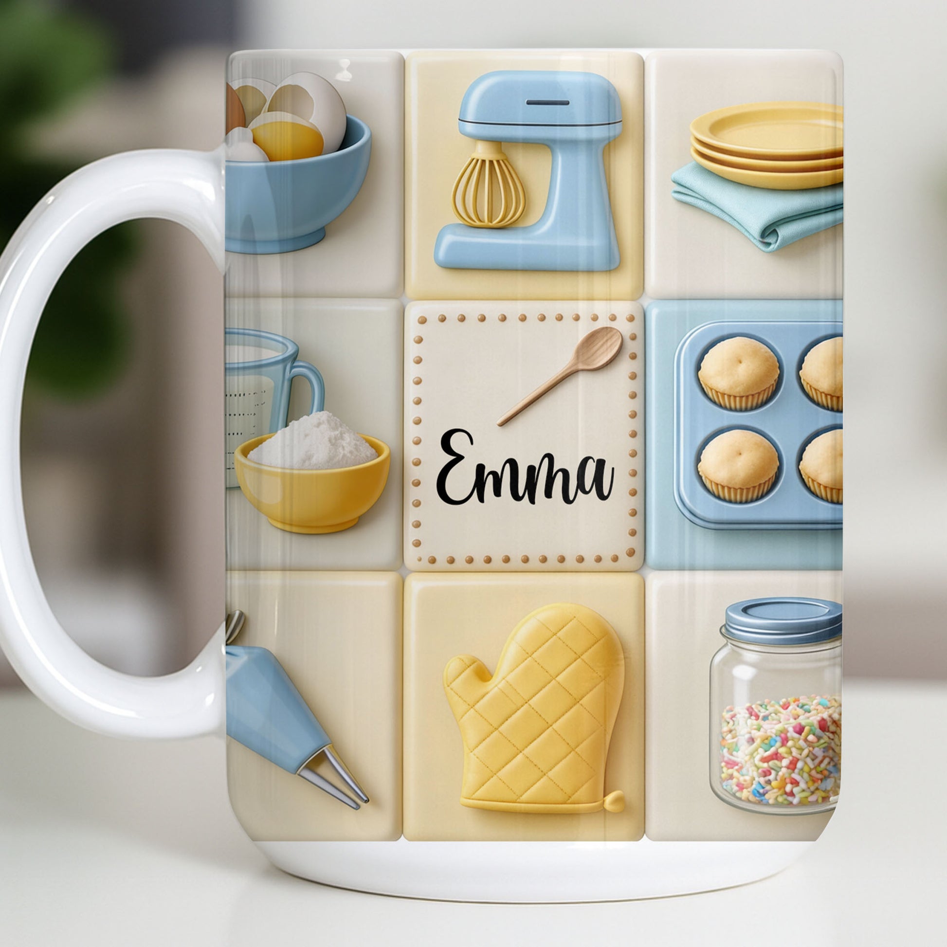 Customizable Kitchen-Themed Mug