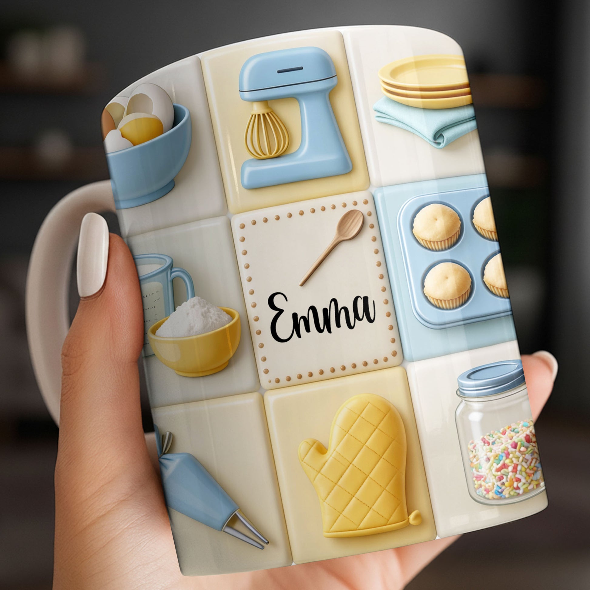 Customizable Kitchen-Themed Mug