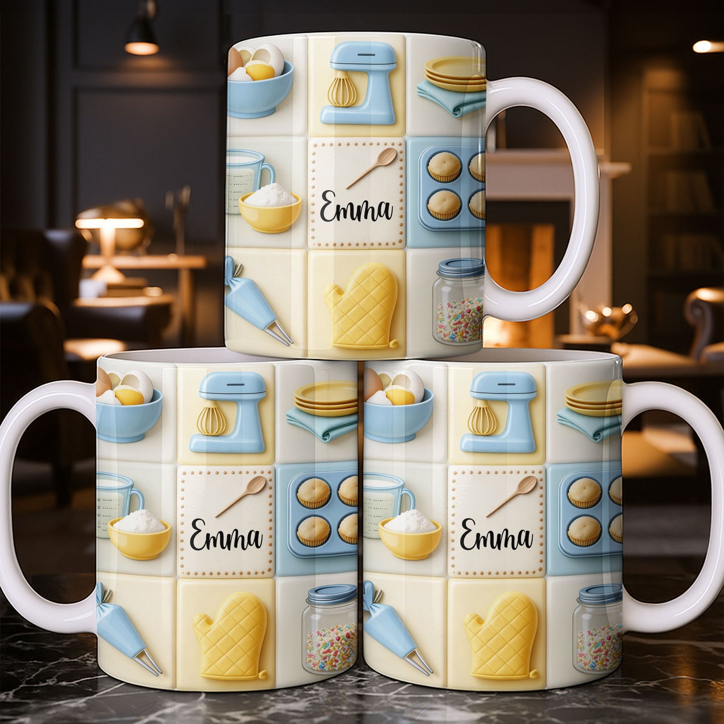 Customizable Kitchen-Themed Mug