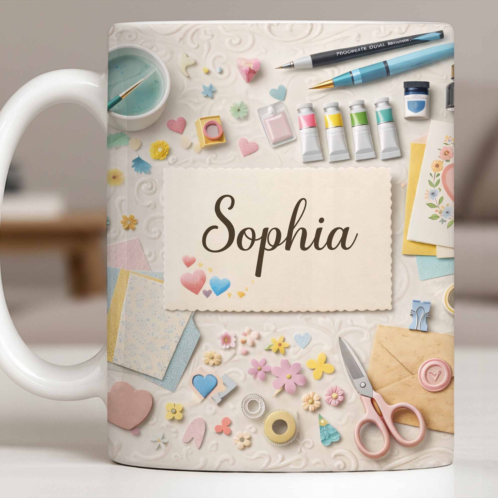 Bring Creativity Into Every Sip With Paint Tubes And Scissors Design