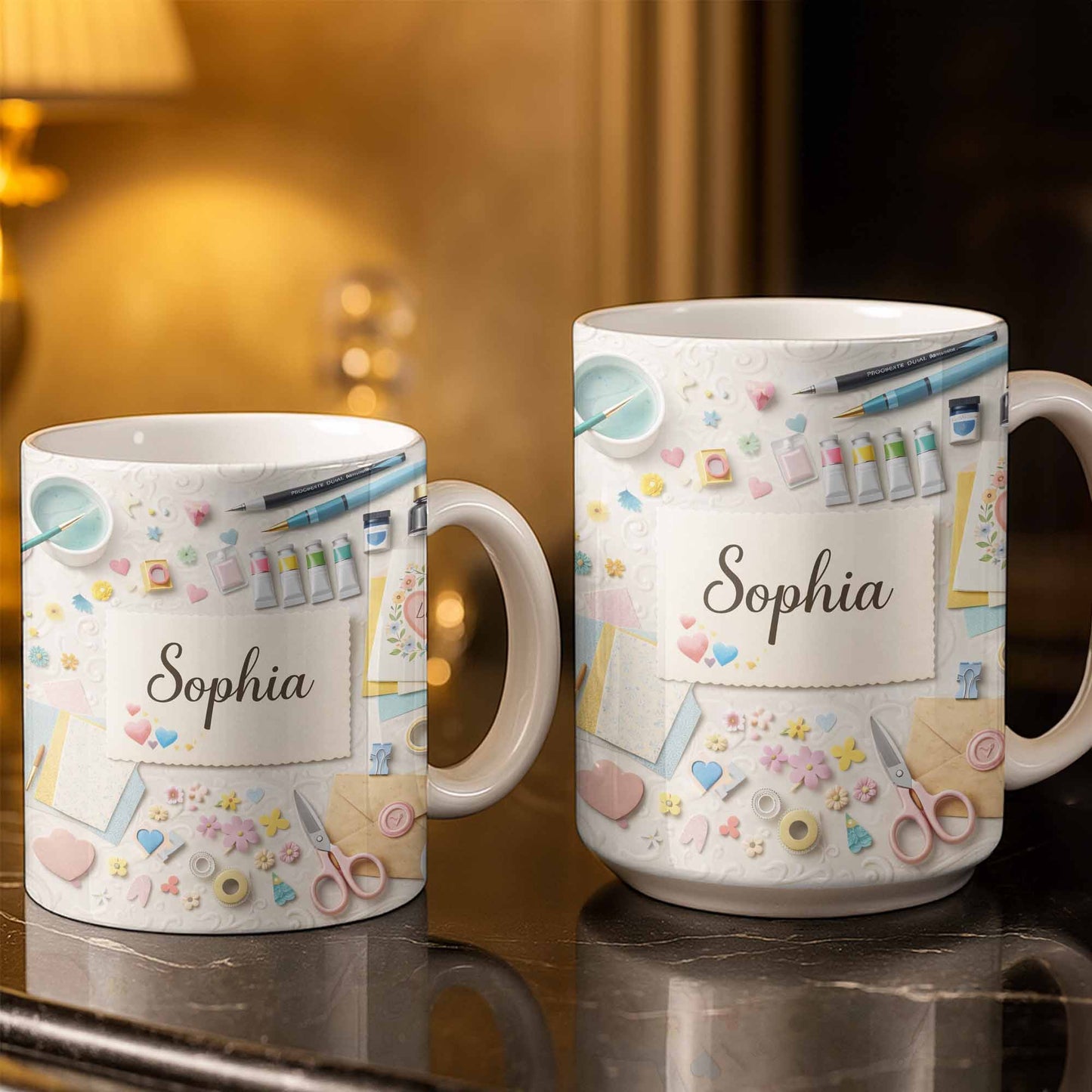 Bring Creativity Into Every Sip With Paint Tubes And Scissors Design