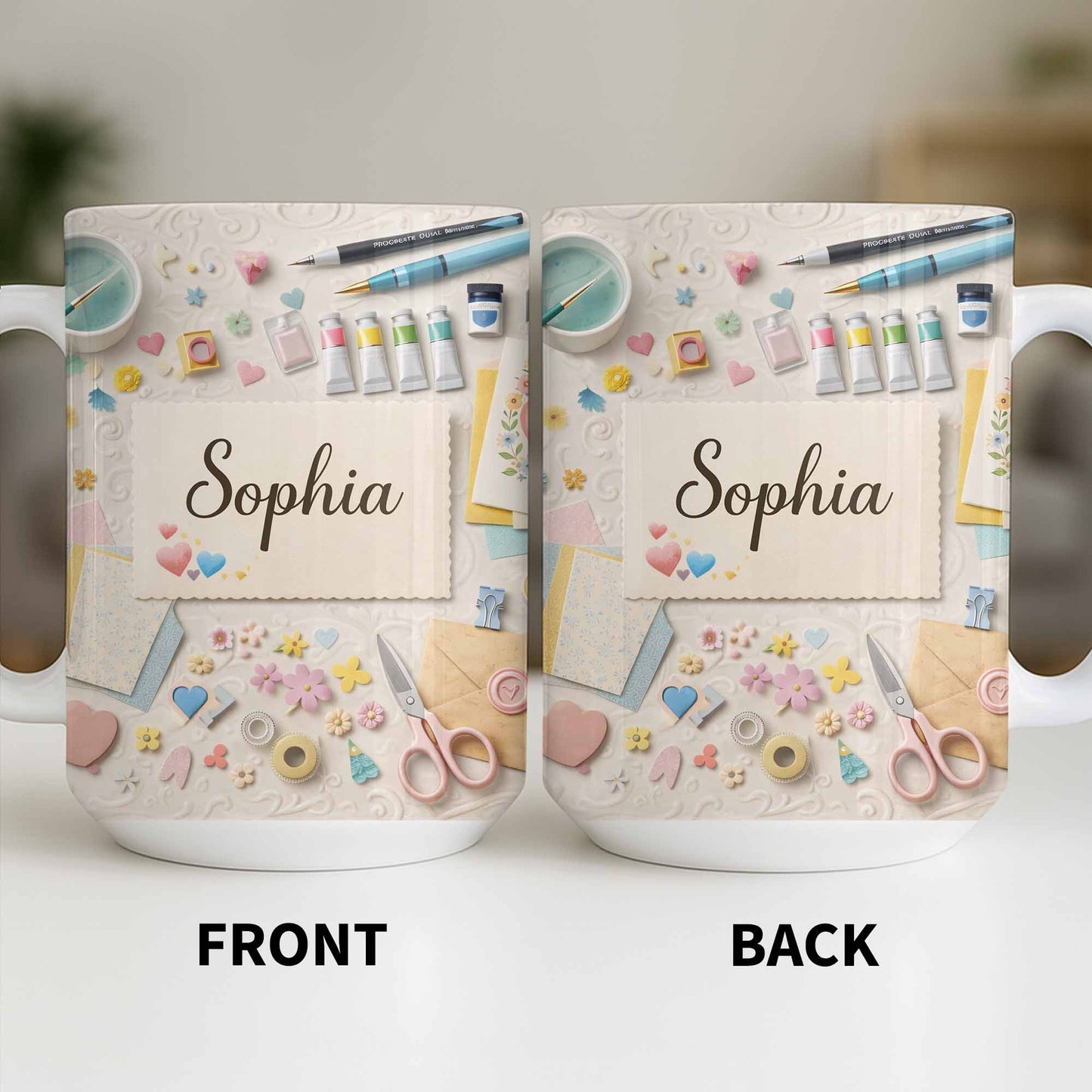 Bring Creativity Into Every Sip With Paint Tubes And Scissors Design