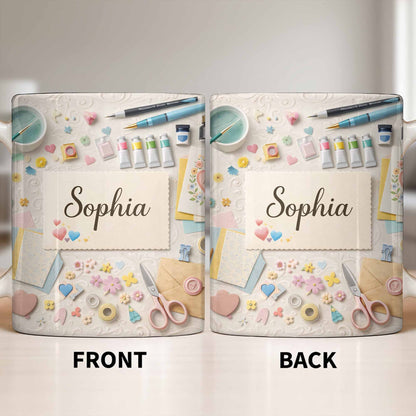 Bring Creativity Into Every Sip With Paint Tubes And Scissors Design