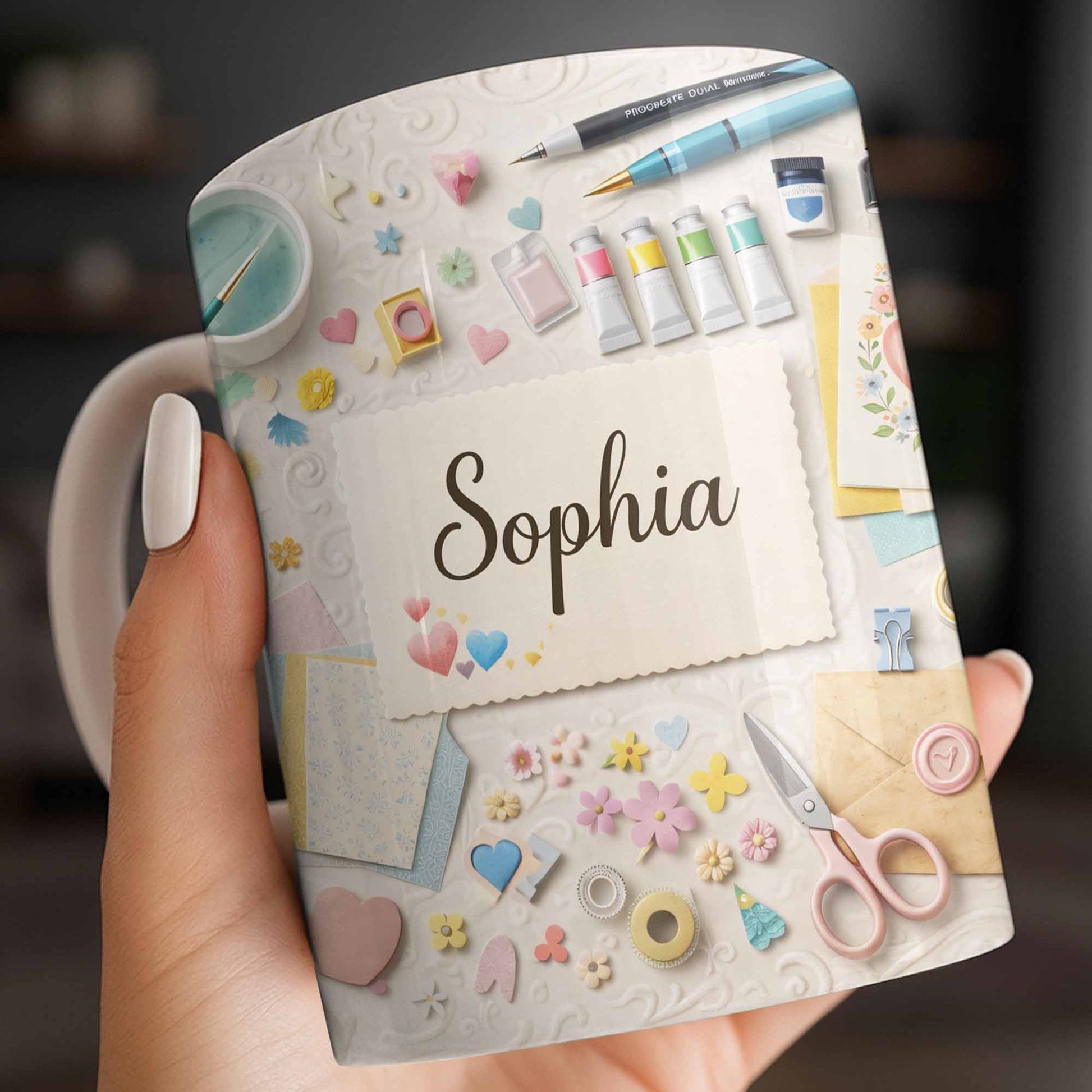 Bring Creativity Into Every Sip With Paint Tubes And Scissors Design