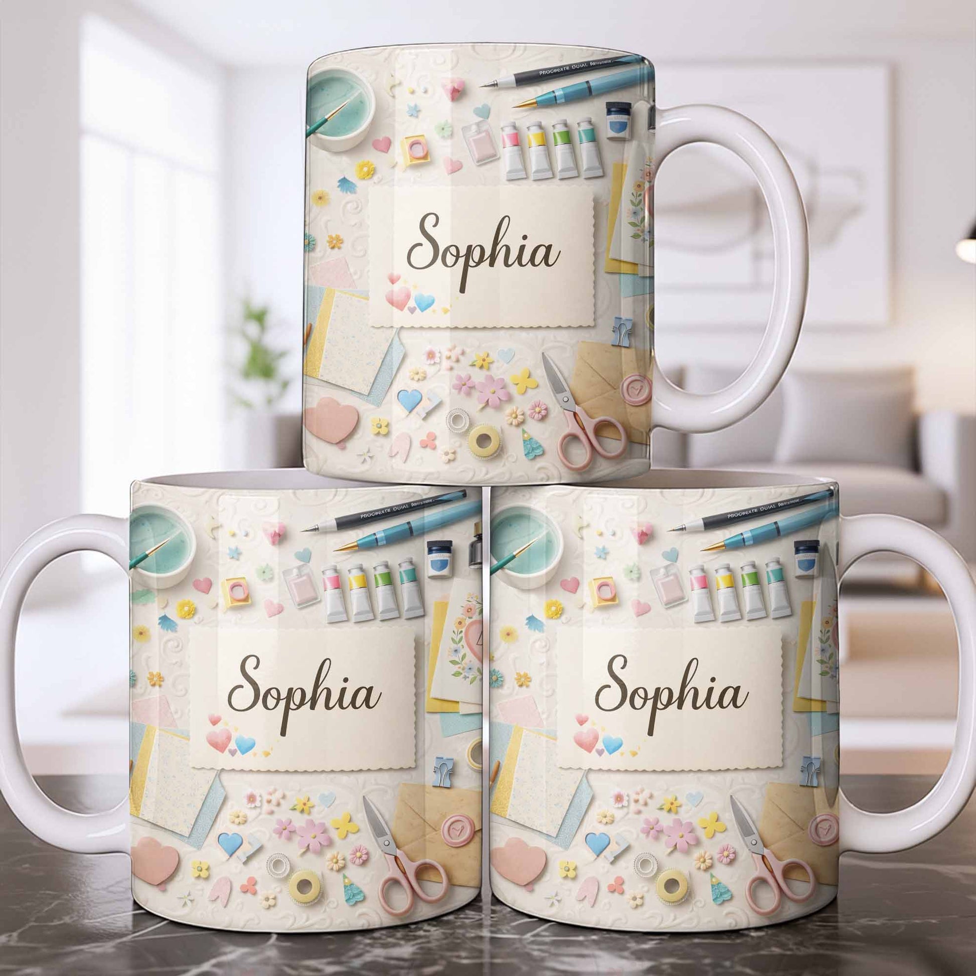 Bring Creativity Into Every Sip With Paint Tubes And Scissors Design