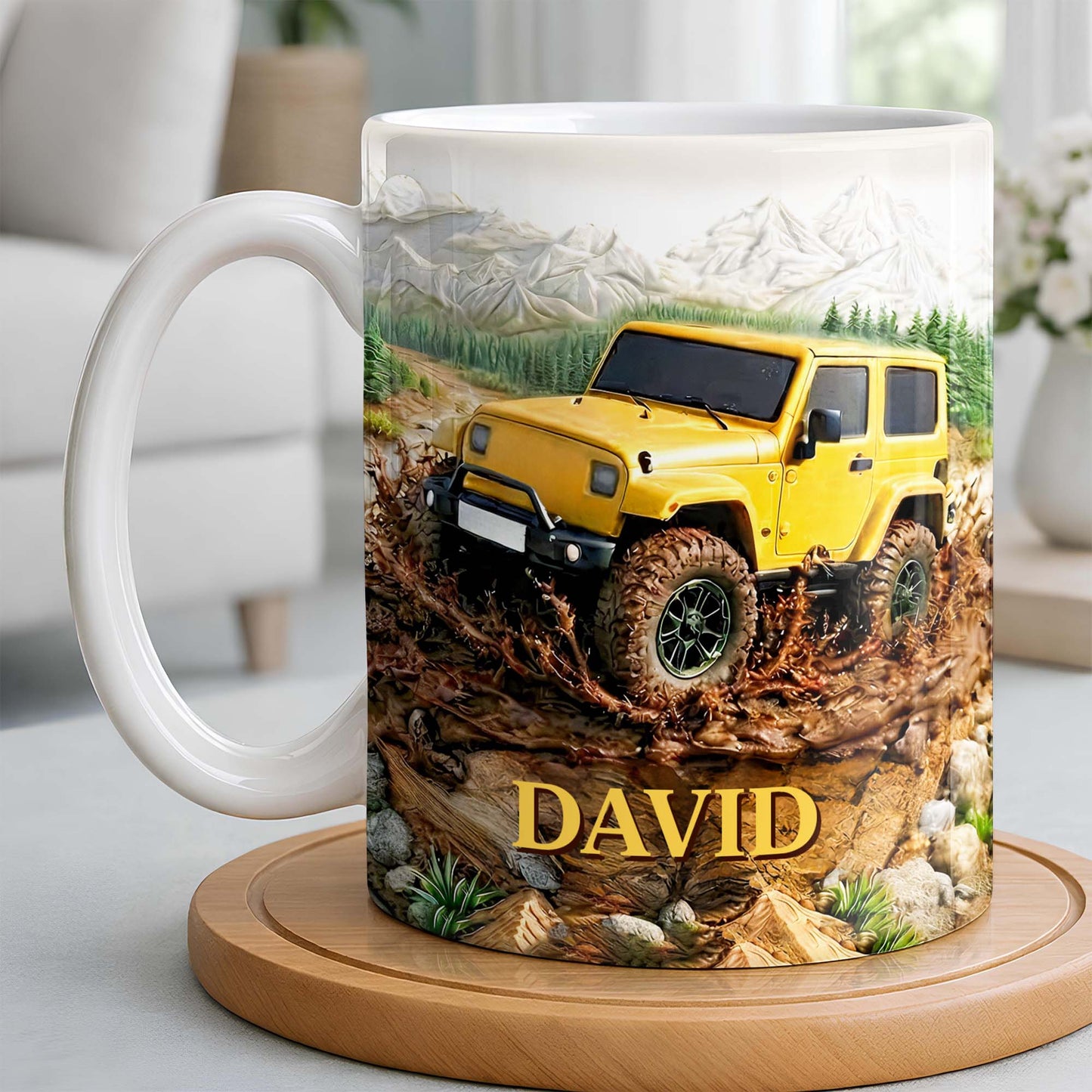 Rugged Off-Road Adventure Custom Mug - Personalized Custom Coffee Mug - HOB038_MG