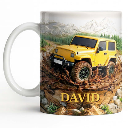 Rugged Off-Road Adventure Custom Mug - Personalized Custom Coffee Mug - HOB038_MG