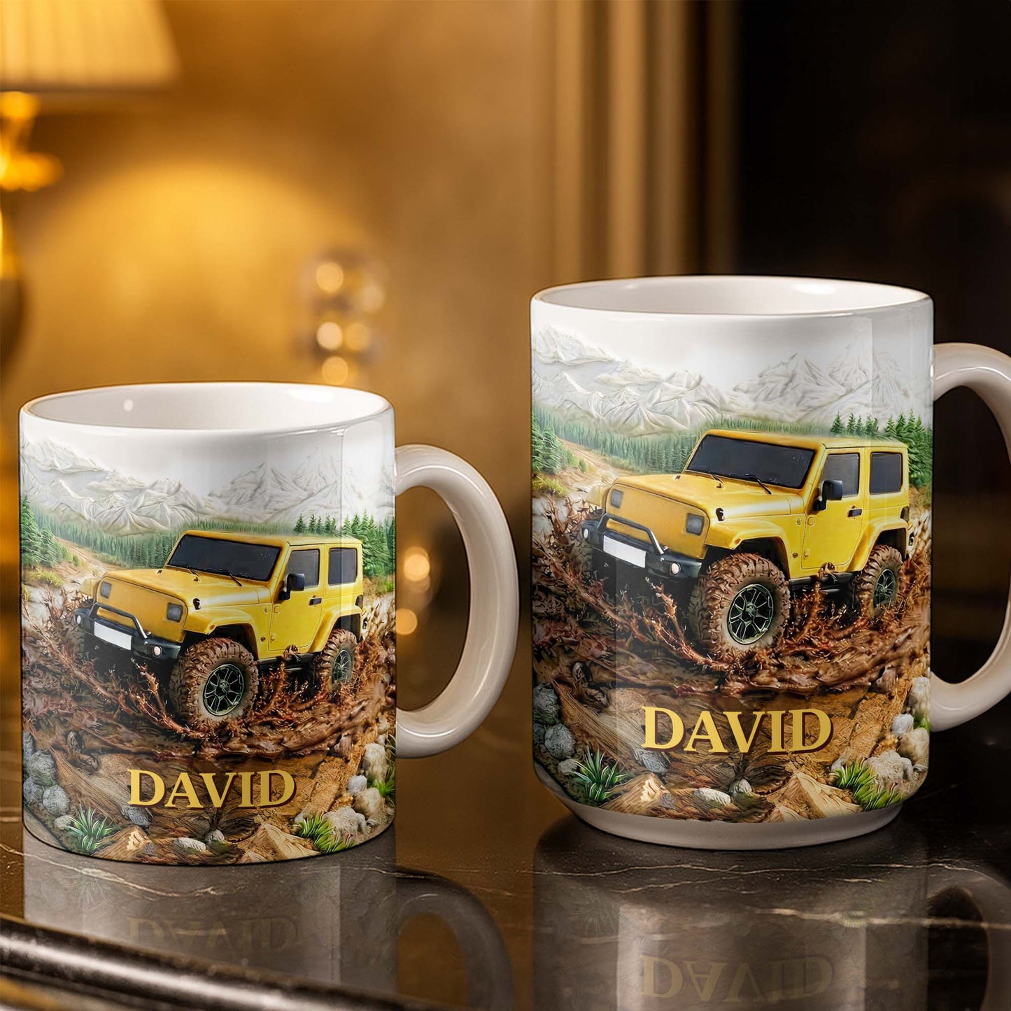Rugged Off-Road Adventure Custom Mug - Personalized Custom Coffee Mug - HOB038_MG
