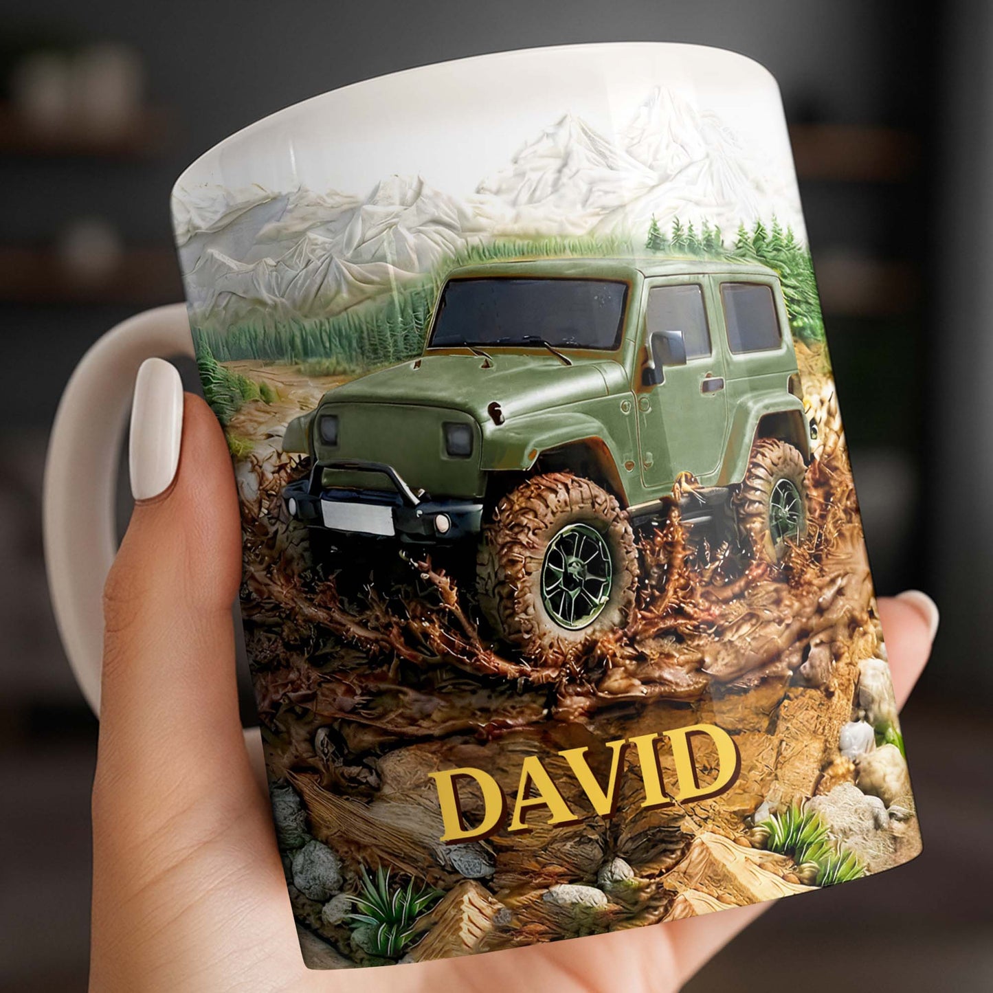 Rugged Off-Road Adventure Custom Mug - Personalized Custom Coffee Mug - HOB038_MG