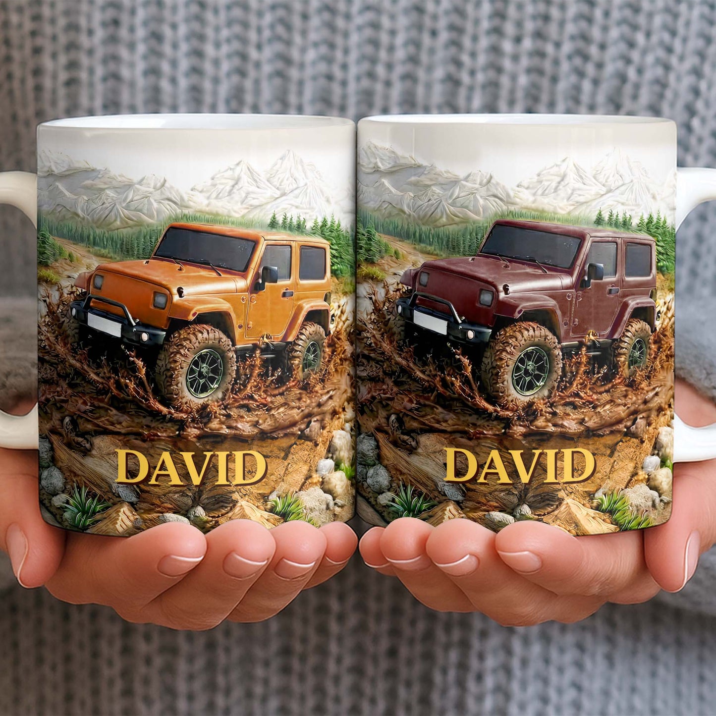 Rugged Off-Road Adventure Custom Mug - Personalized Custom Coffee Mug - HOB038_MG