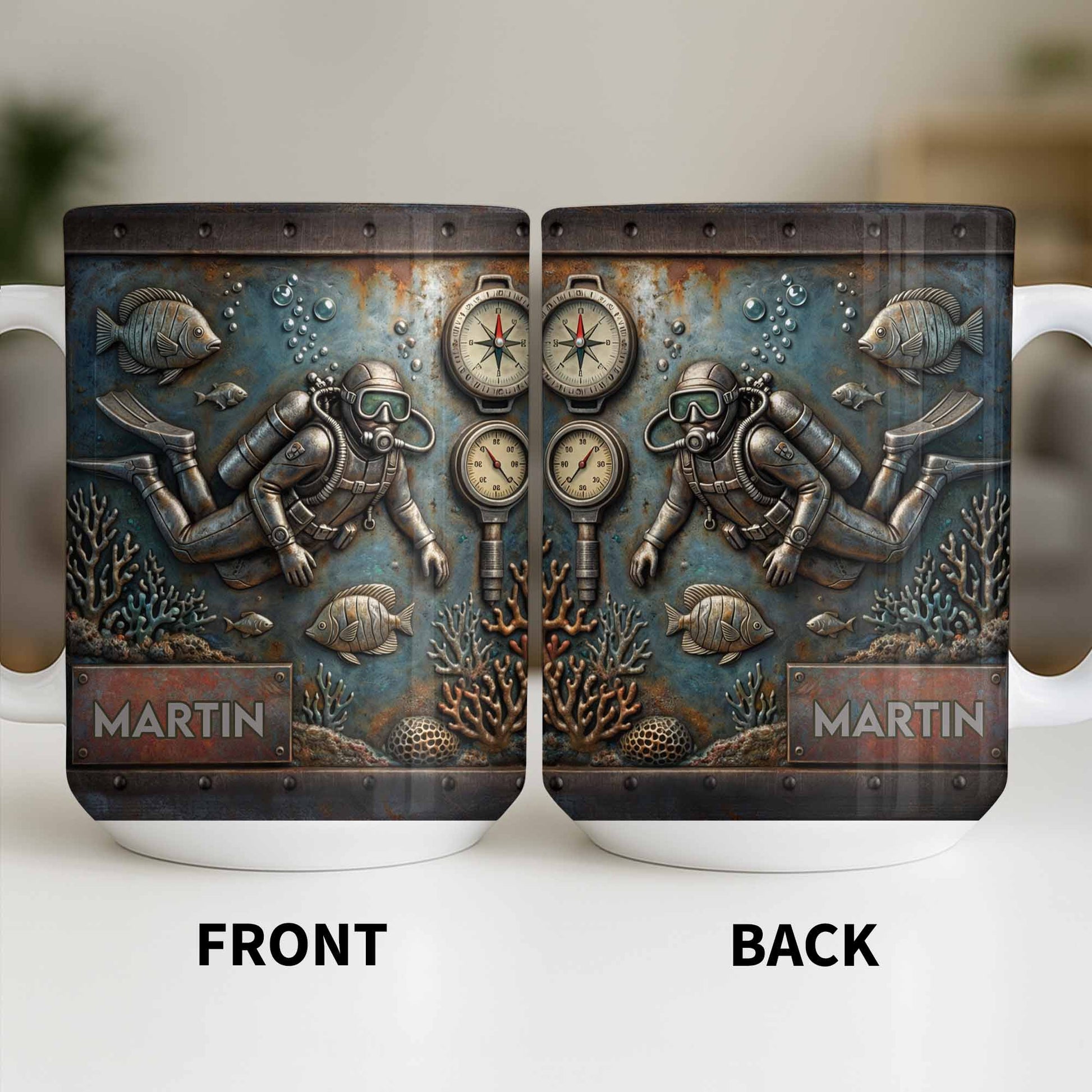 Explore The Ocean's Beauty With Steampunk Diver Art