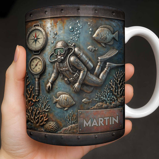 Explore The Ocean's Beauty With Steampunk Diver Art