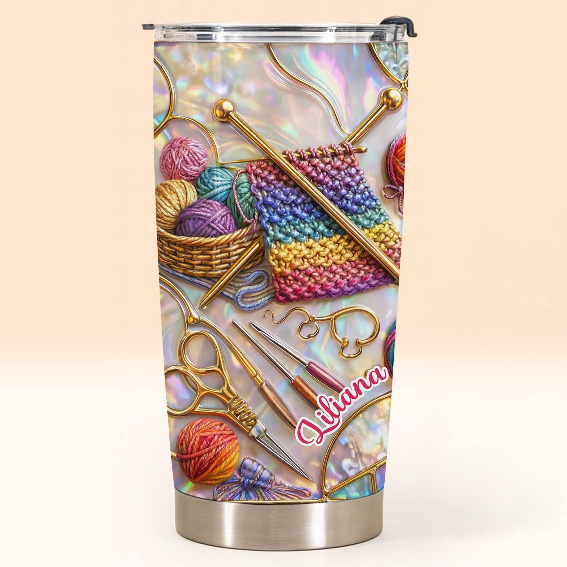 Celebrate Your Creativity With Knitting Tools Tumbler