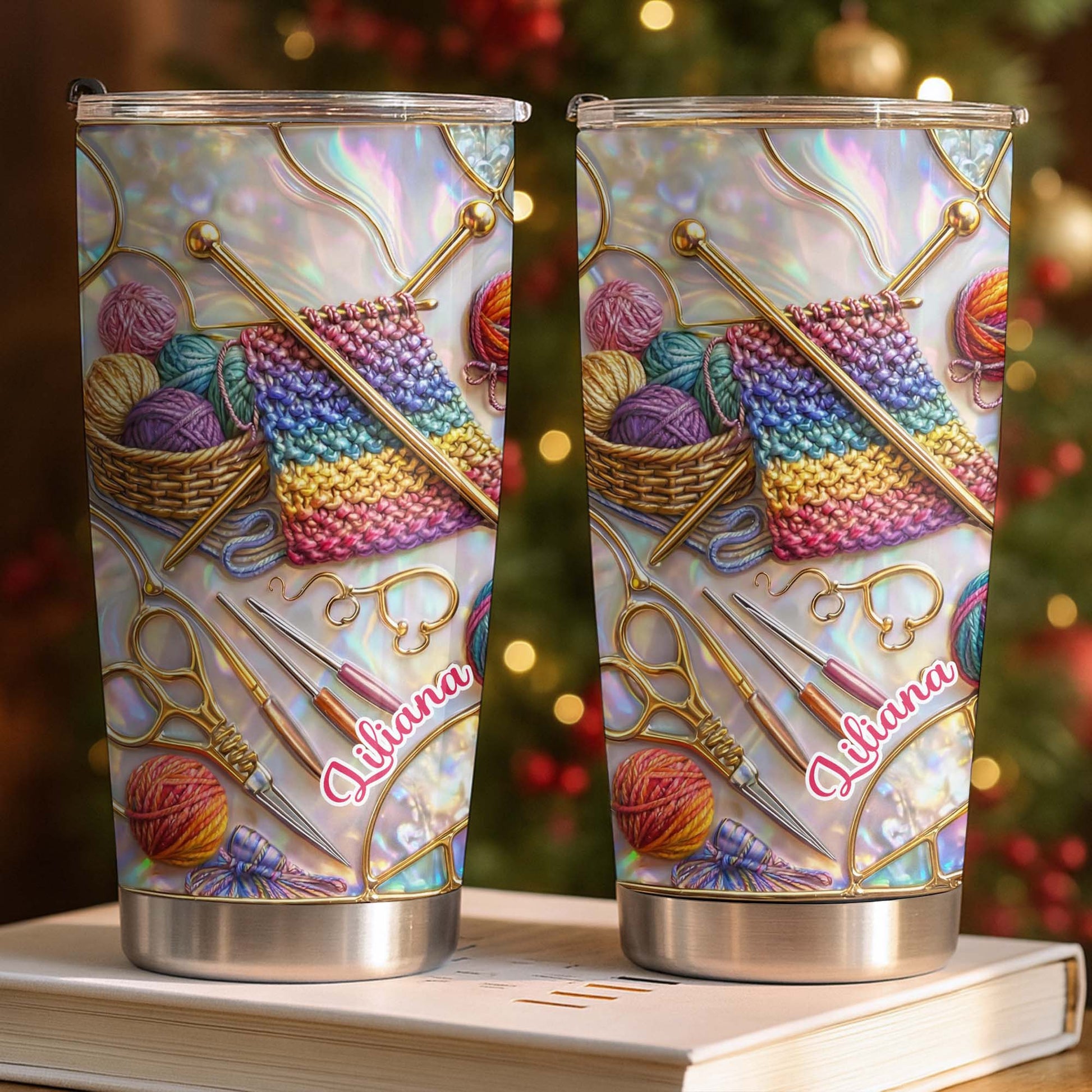 Celebrate Your Creativity With Knitting Tools Tumbler