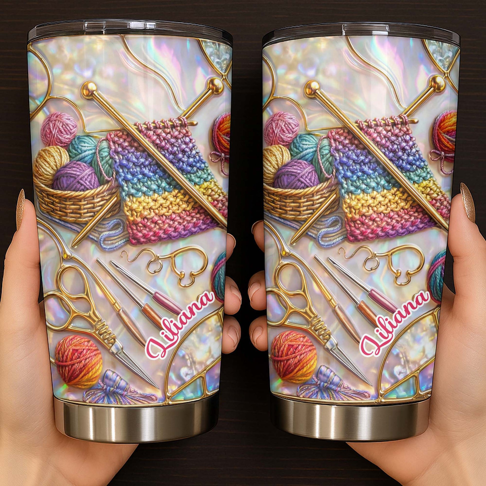 Celebrate Your Creativity With Knitting Tools Tumbler