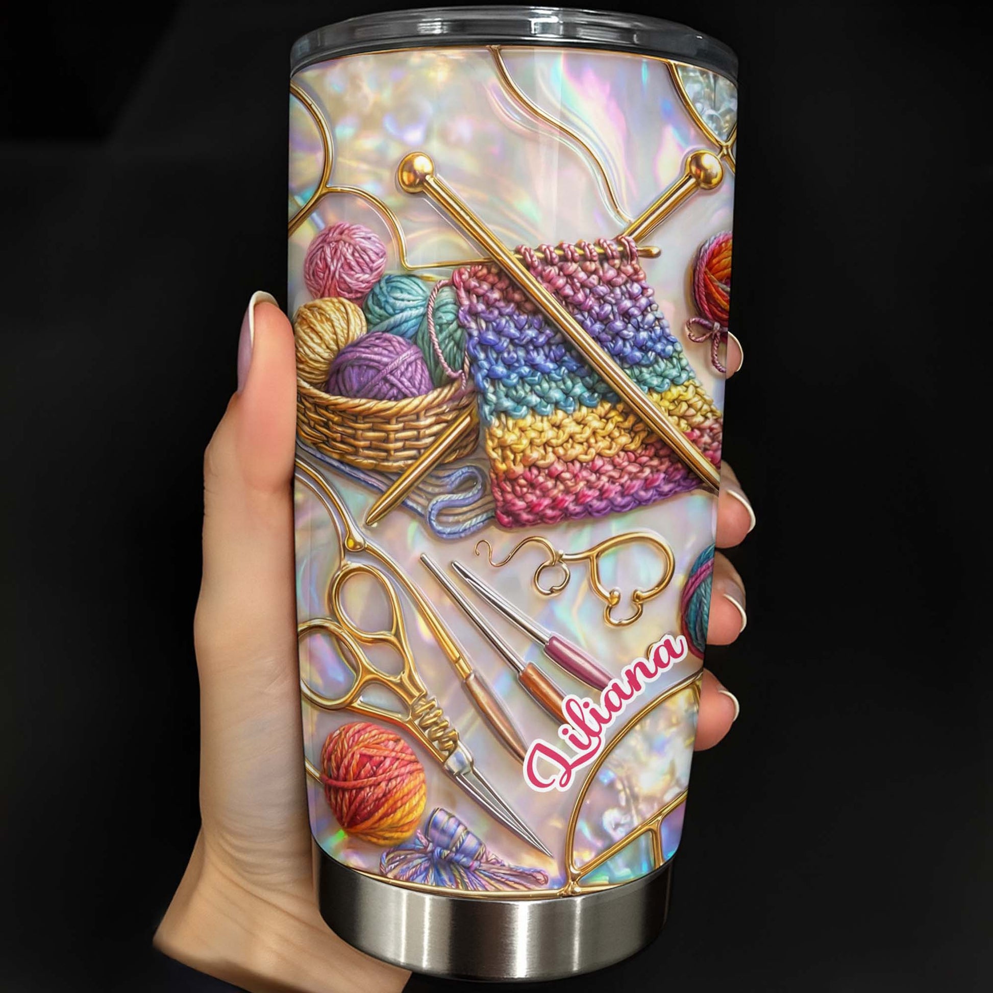 Celebrate Your Creativity With Knitting Tools Tumbler