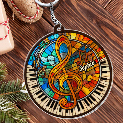 A Symphony Of Colors Music G Clef And Piano Keys