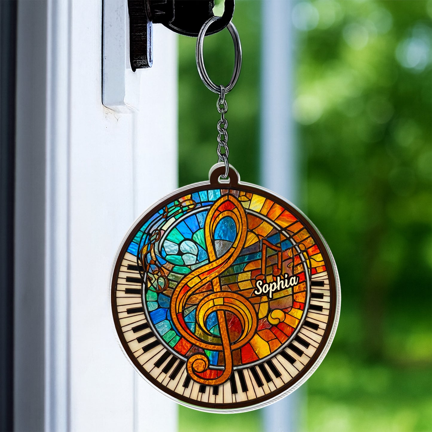 A Symphony Of Colors Music G Clef And Piano Keys