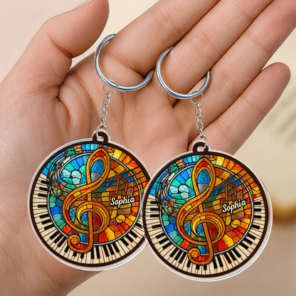 A Symphony Of Colors Music G Clef And Piano Keys